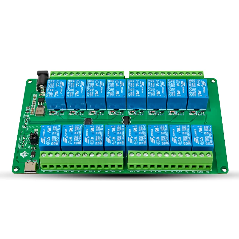 Lcus-16 Type 16-Channel USB Relay Module Computer Serial Port Control Switch Pc Intelligent Controller