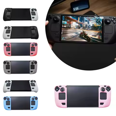 Portable Anti-slip Silicone Grip Thicken Protective Protection Case Shockproof Game Console Grip for Steam Deck/Steam Deck OLED