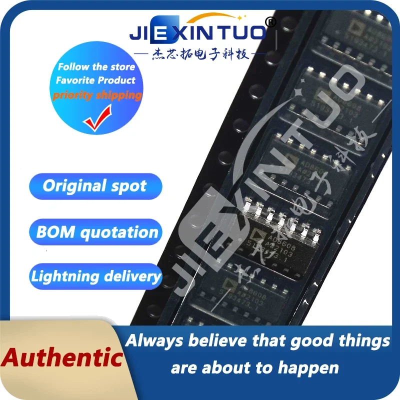 AD8608ARZ AD8608 IC CMOS 4 CIRCUIT 14SOIC CMOS Amplifier 4 Circuit Rail-to-Rail 14-SOIC