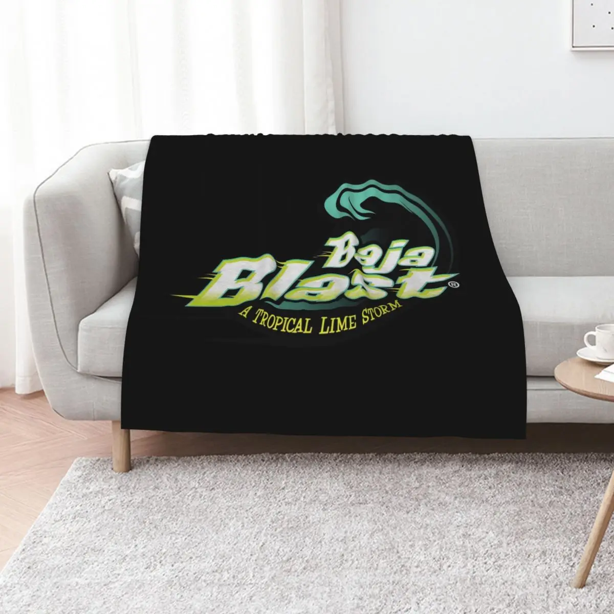 

baja blast plain logo Throw Blanket Summer Hairy Flannel Fabric Blankets Sofas Of Decoration Blankets