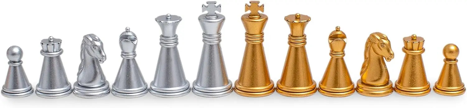 مجموعة شطرنج مغناطيسية صغيرة للسفر (5 بوصات) - لعبة لوحية تعليمية مدمجة وقابلة للطي