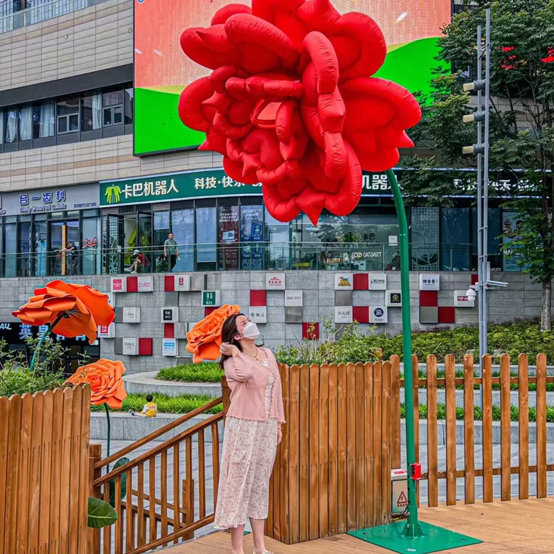 

Induction lantern Flower Lights sensor made automatically bloom turn on when pedestrian approach for city street park