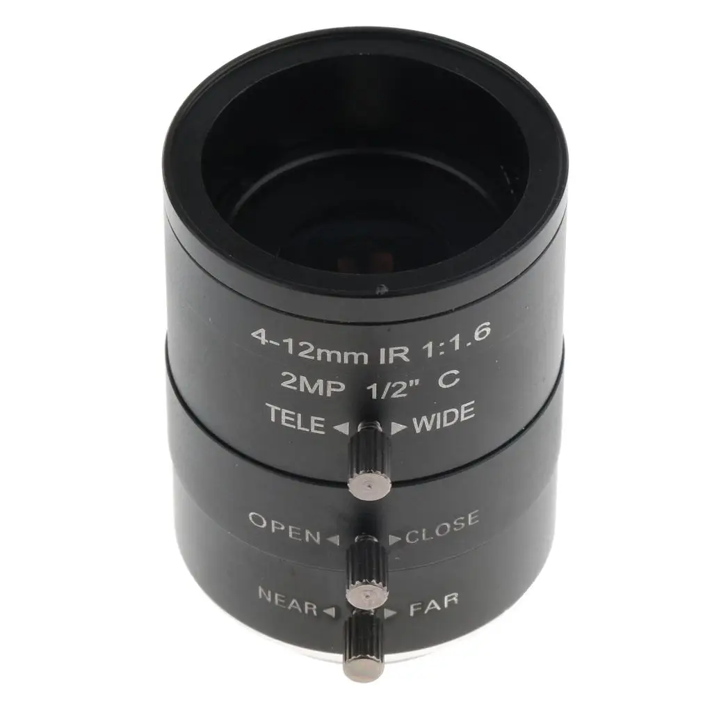 Camera Varifocal Lens Manual Focus Zoom C Mount CCTV Lens Adapter Ring for Video Security System