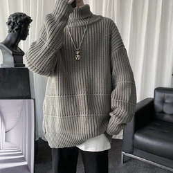 Herbst Winter Herren Casual Rollkragen Pullover herren Langarm Rollneck Pullover Koreanische Stil, Mode, Warme Gestrickte Pullover