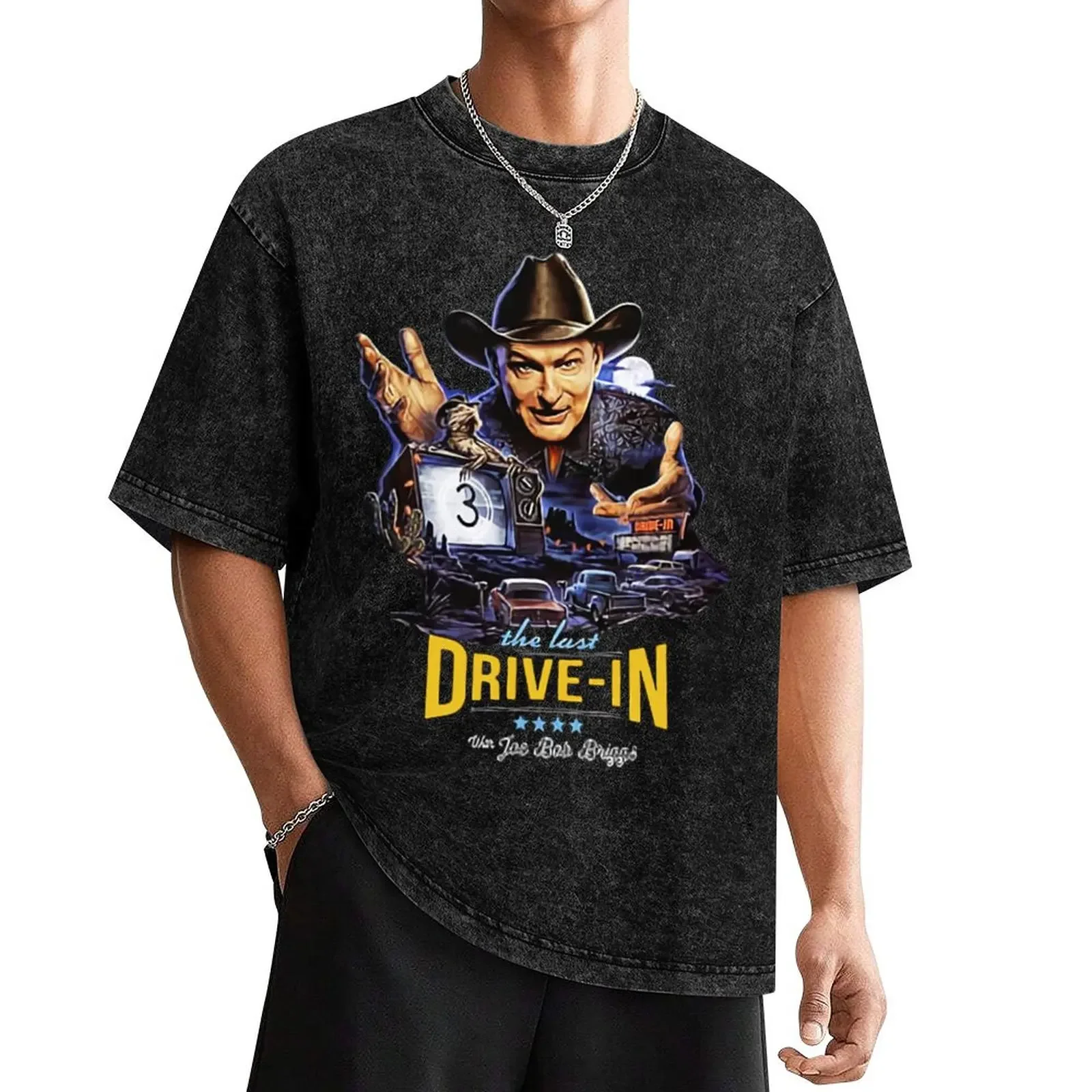 

Joe Bob Briggs The Last Drive in Limited T-Shirt man clothes sweat heavy weight t shirts for men