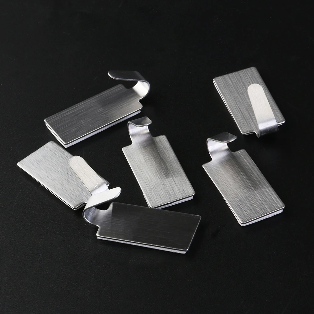 

24pcs Stainless Steel Hooks Adhesive Wall Mounts Durable Hanging ganizers for Bathroom Kitchen Bedroom Storage Clothes Towels