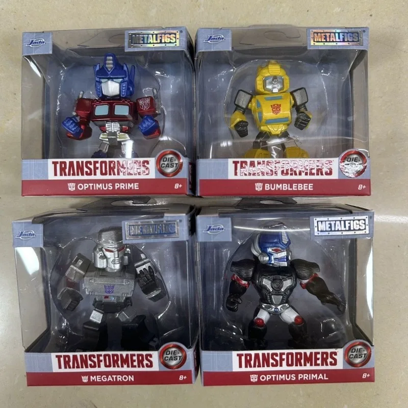 

JADA Anime Transformers Optimus Prime Bumblebee Megatron Action Figures Metalfigs Model Toy Collection Ornament Boys Gifts