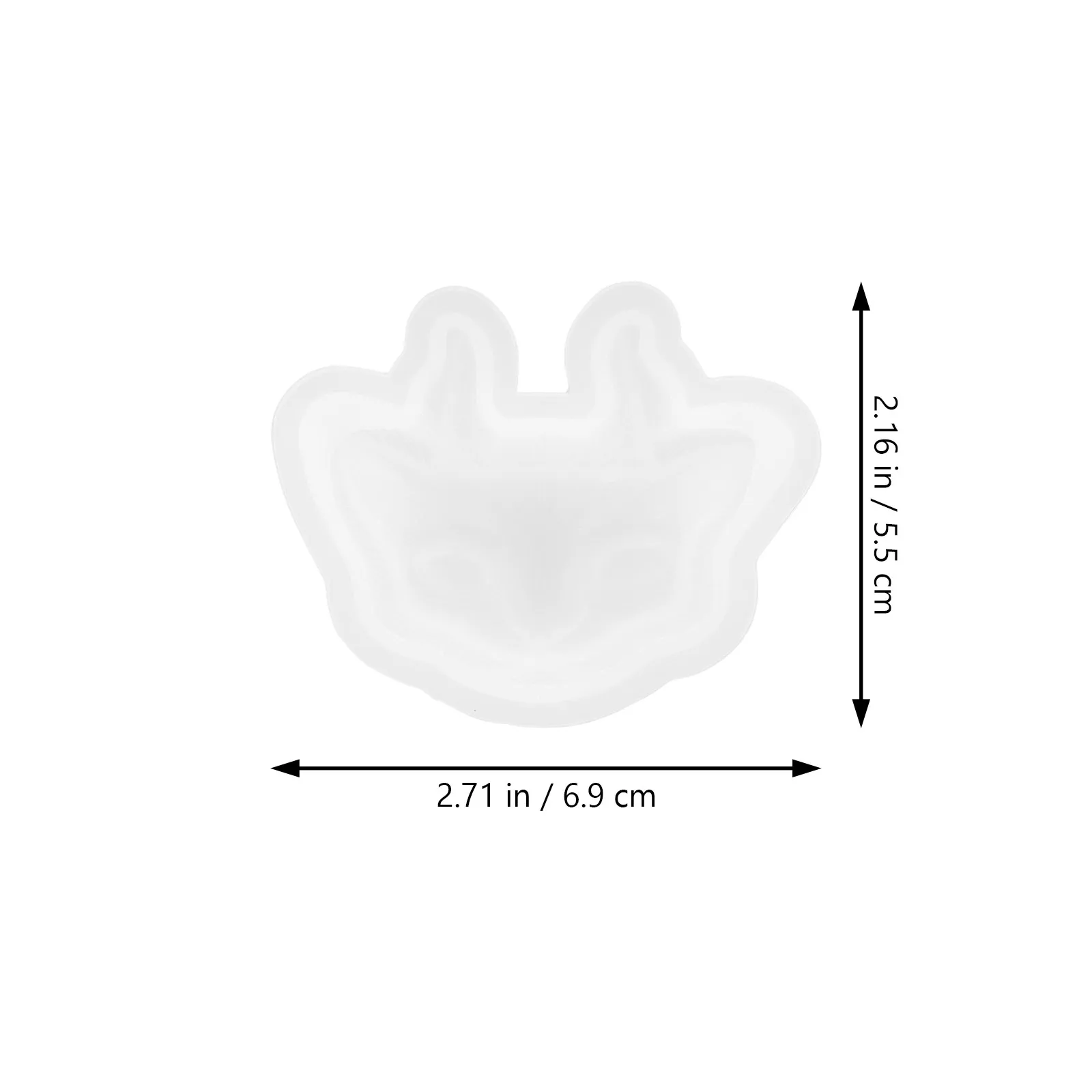 10Pcs Cat Head DIY Silicone Mold Three Eye Crystal Epoxy Mold for Pendant Craft Making Small Decorative Ornaments
