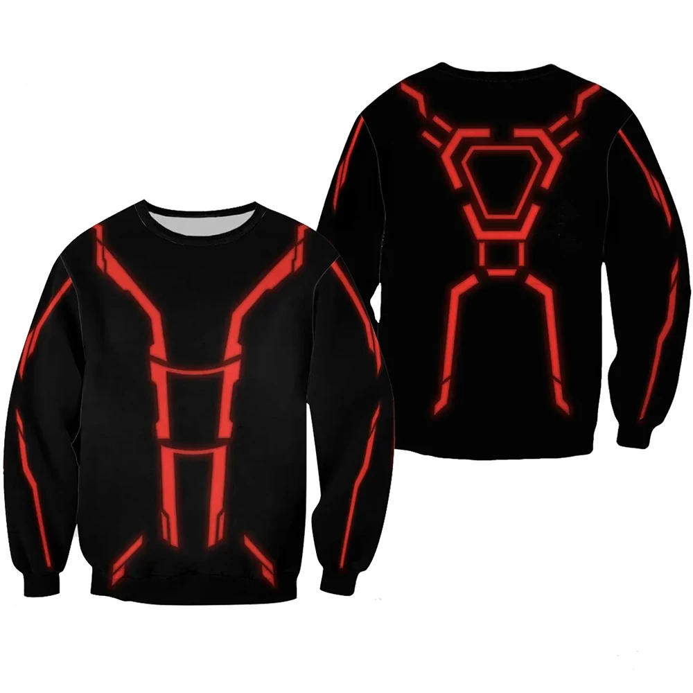 

TRON Ares Cosplay Halloween Sweatshirt 3D Print Pullovers Men Women Clothing Streetwear Sudadera Black Top