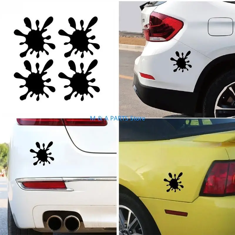 U1JF ملصق جسم السيارة الخارجي الإبداعي شارات كبيرة على شكل قطرة ماء لـ #5