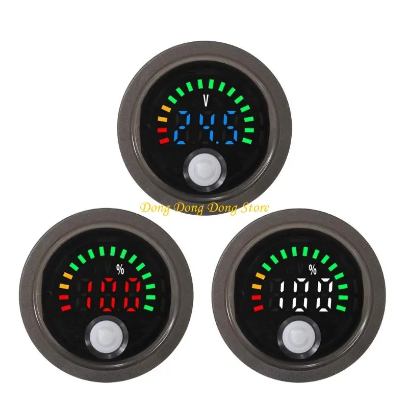 

4xba Digital Voltmeters Высокая видимость водонепроницаемая конструкция для автомобильных грузовиков.
