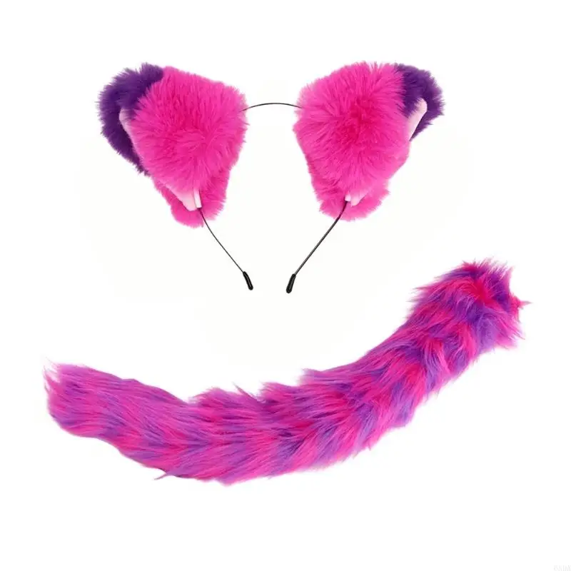 Pink and Cosplay Accessory with a Long-Pile Furry Look for Halloween 6XDA