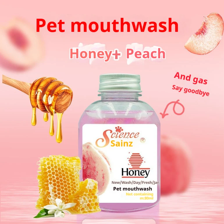 

Pet Dog Mouthwash, Remove Bad Breath, Edible Cat Oral Cleaning, Drinking Tooth Cleaning Water 80ml