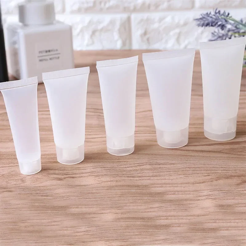 5Pcs 15ml-100ml Bright Light Hose Cosmetic Package Cleanser Hand Cream Toothpaste Dispenser Replace Empty Bottles and Tubes