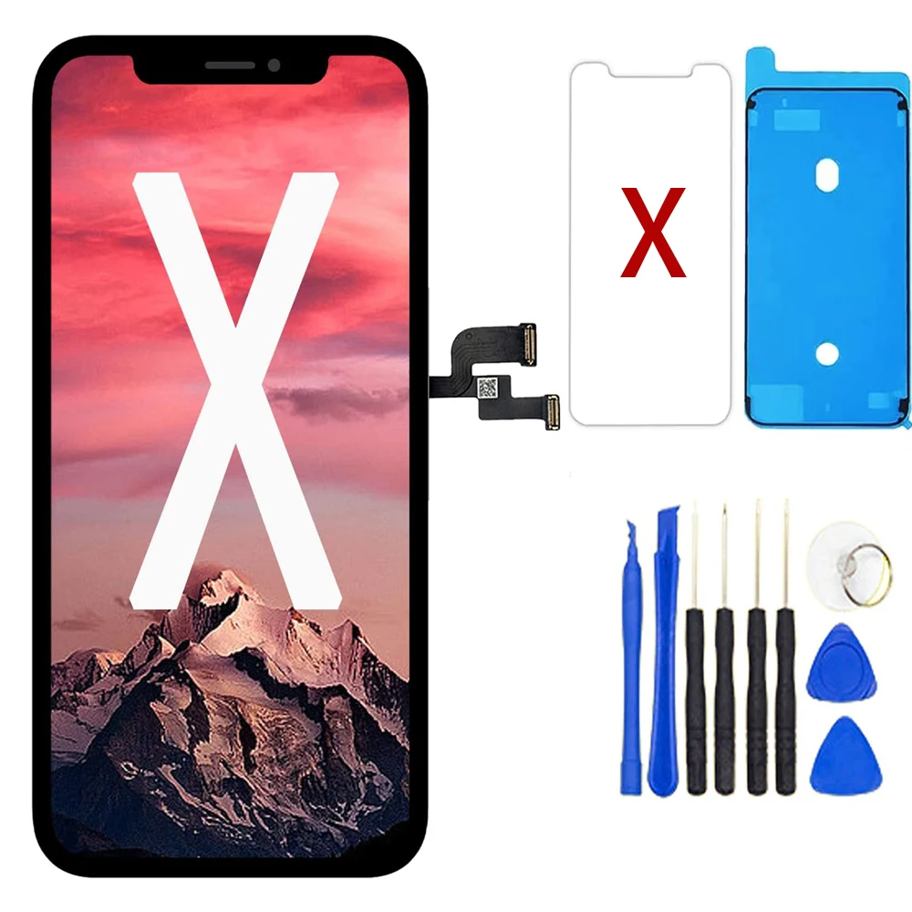 OLED For Iphone X LCD Display Touch Screen Digitizer Assembly Replacement For Iphone X LCD 3D Touch A1865 A1901 A1902 A1903