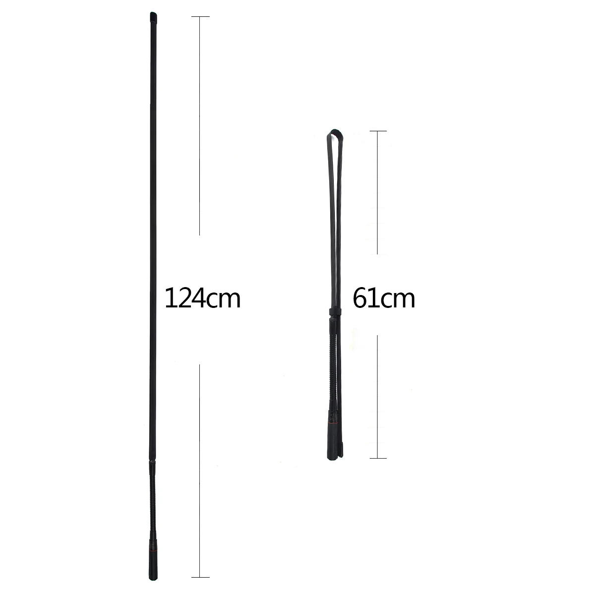 BNC Foldable Tactical CB Antenna 27MHz with Adjustable Gooseneck for Midland Cobra Uniden Handheld/Portable Two Way Radio