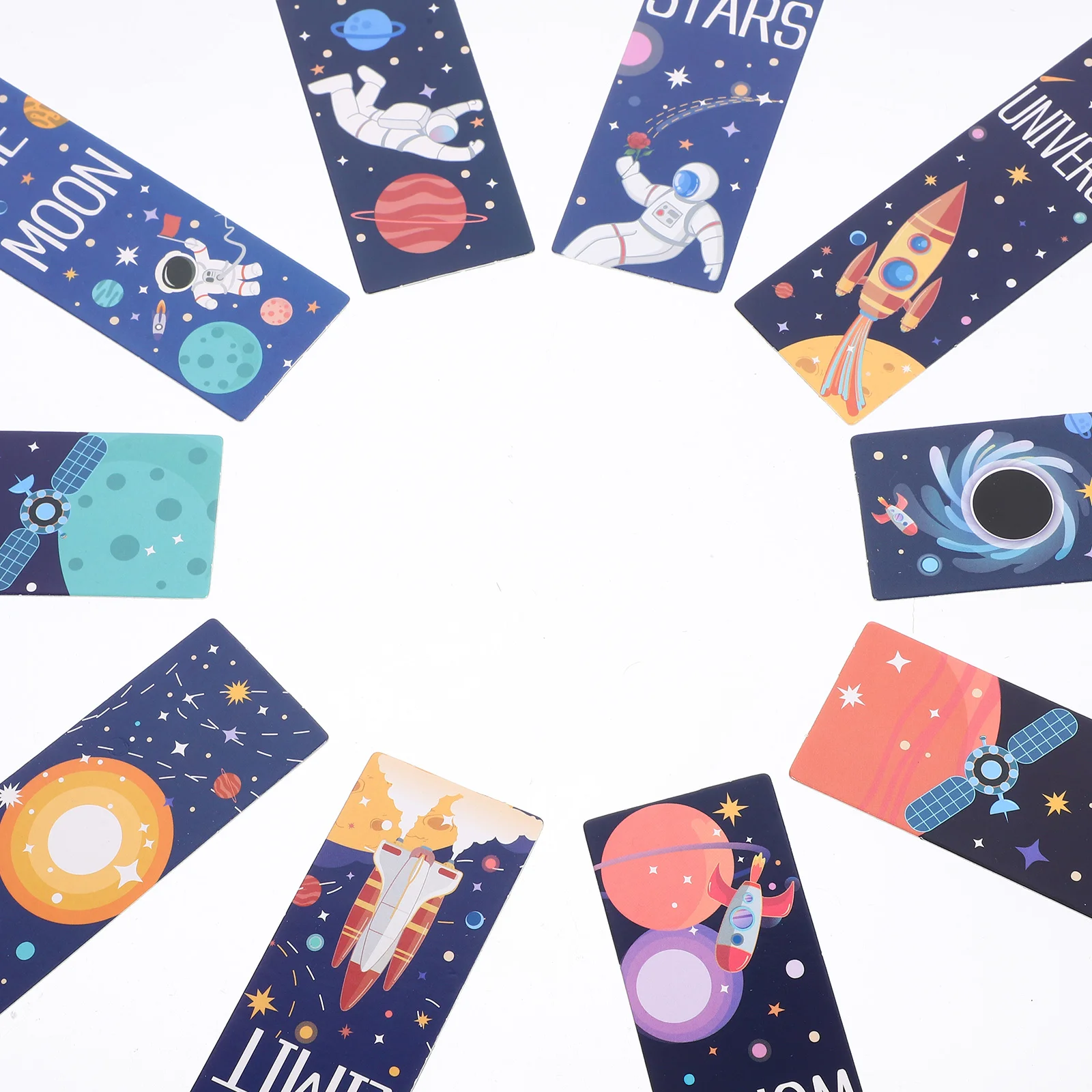 Space Bookmark Gifts Marks for Reading Kids Cool Bookmarks Men Boys Party Decorations Favors Bulk