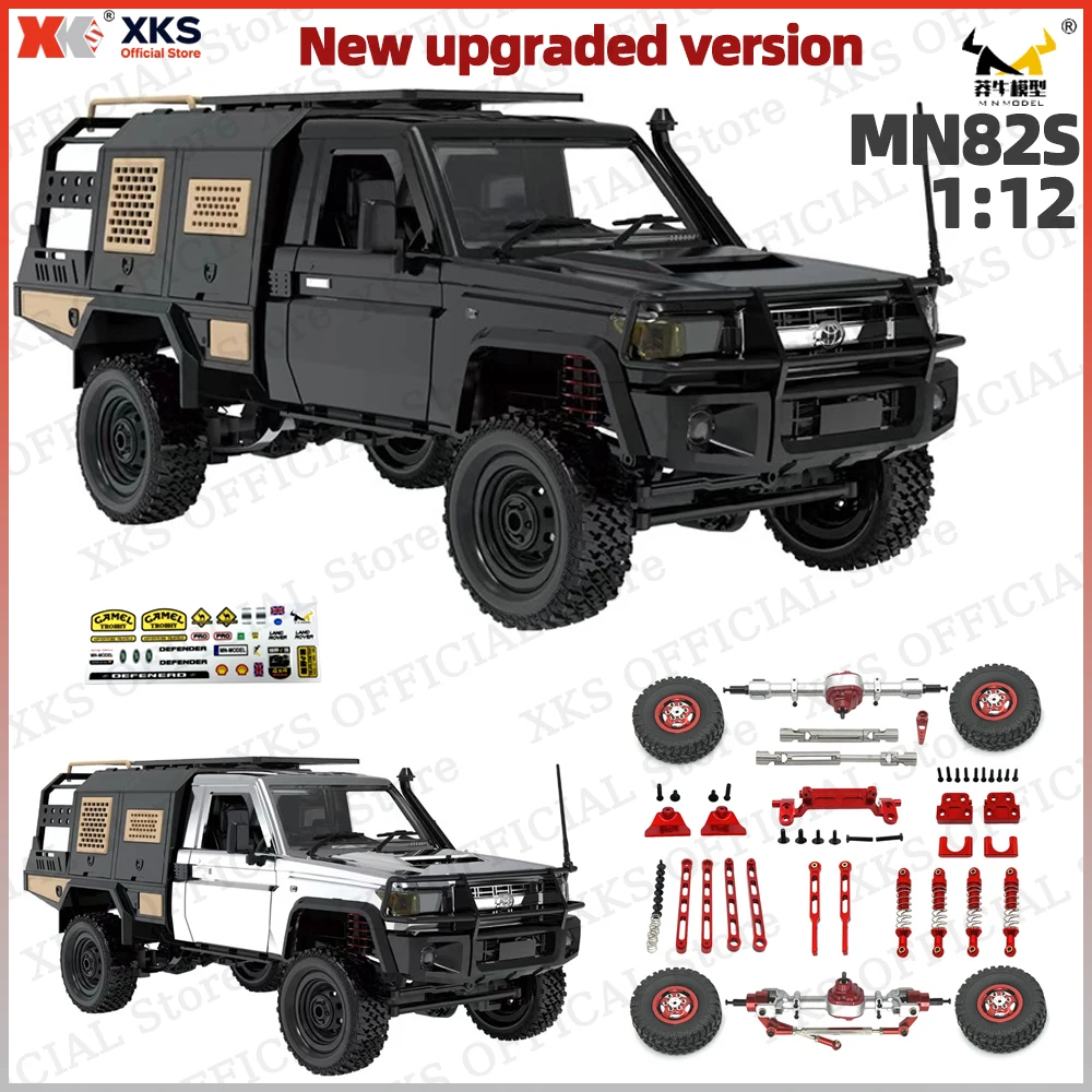 

XKS Mangniu MN82S 1/12 Scale 4WD Electric RC Off-Road Rock Climbing Truck 2.4G Remote Control Toy Gift for Boys & Adults