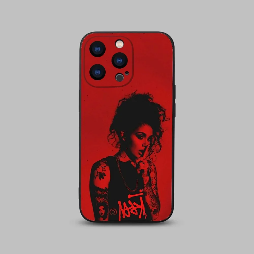 Kehlani parrish American singer Phone Case For iPhone 15,14,13,12,11 Plus,Pro,Max,XR,XS,X,7,8 Plus,SE,Mini Black Silicone Soft image 6