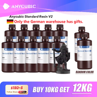 ANYCUBIC 20KG/10KG 405nm Standard Resin V2 For LCD 3d Printer Quick Curing 3D Printing Materials UV Resin For Photon Mono 7 Pro