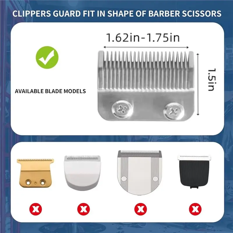 A21F-Clipper Guard Set 8-Pieces Premium Professional Clipper Guide Comb Set For Most For Wahl Clippers