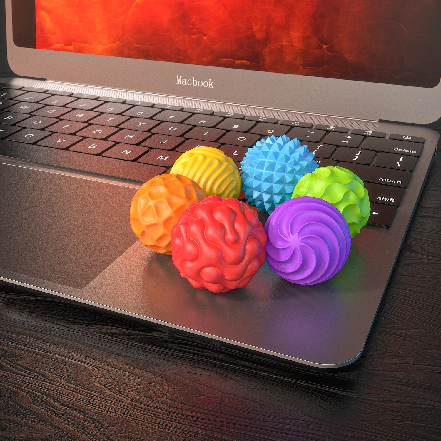 Upgraded Second Generation Silicone Magneti Balls Fidget Toy Worry Balls Autism Calming Toy  Relief Stress Sensory Toy