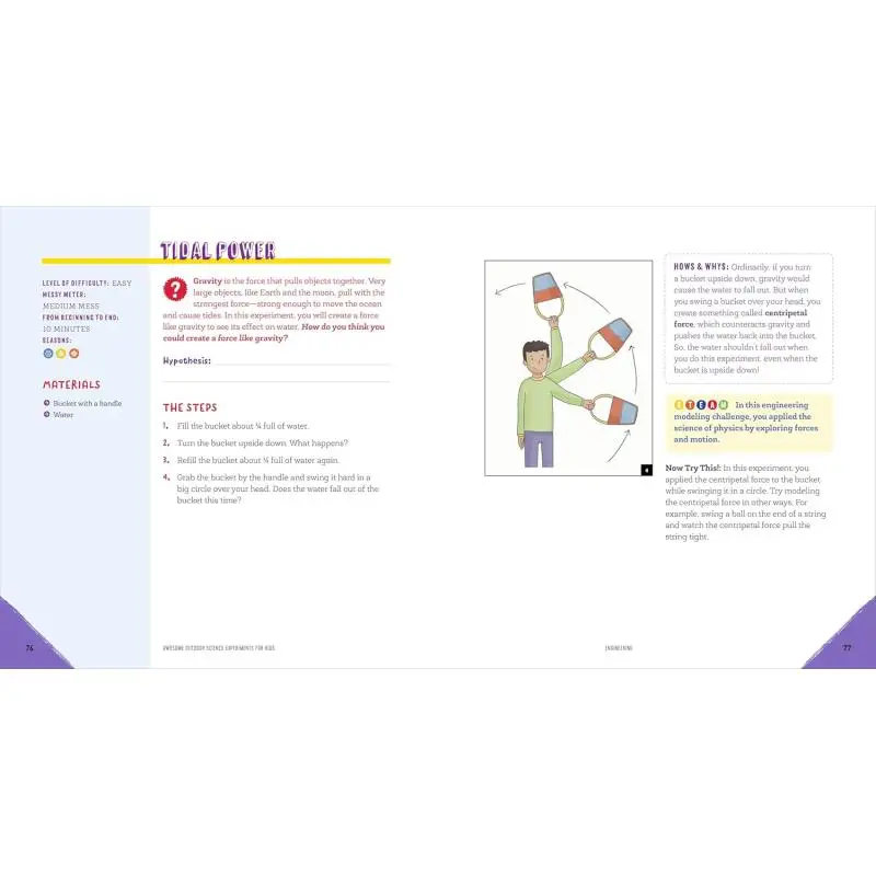 تجارب علمية خارجية رائعة للأطفال 50 مشروعًا بخاريًا وماذا تعمل في قاعة ميغان أوليفيا كاليستو 9781648769368