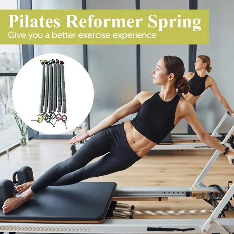 6 Stück professionelles Design Pilates-Federn, hochfester Stahl, Ersatzfedern für Krafttraining, 69HD – Detail 8