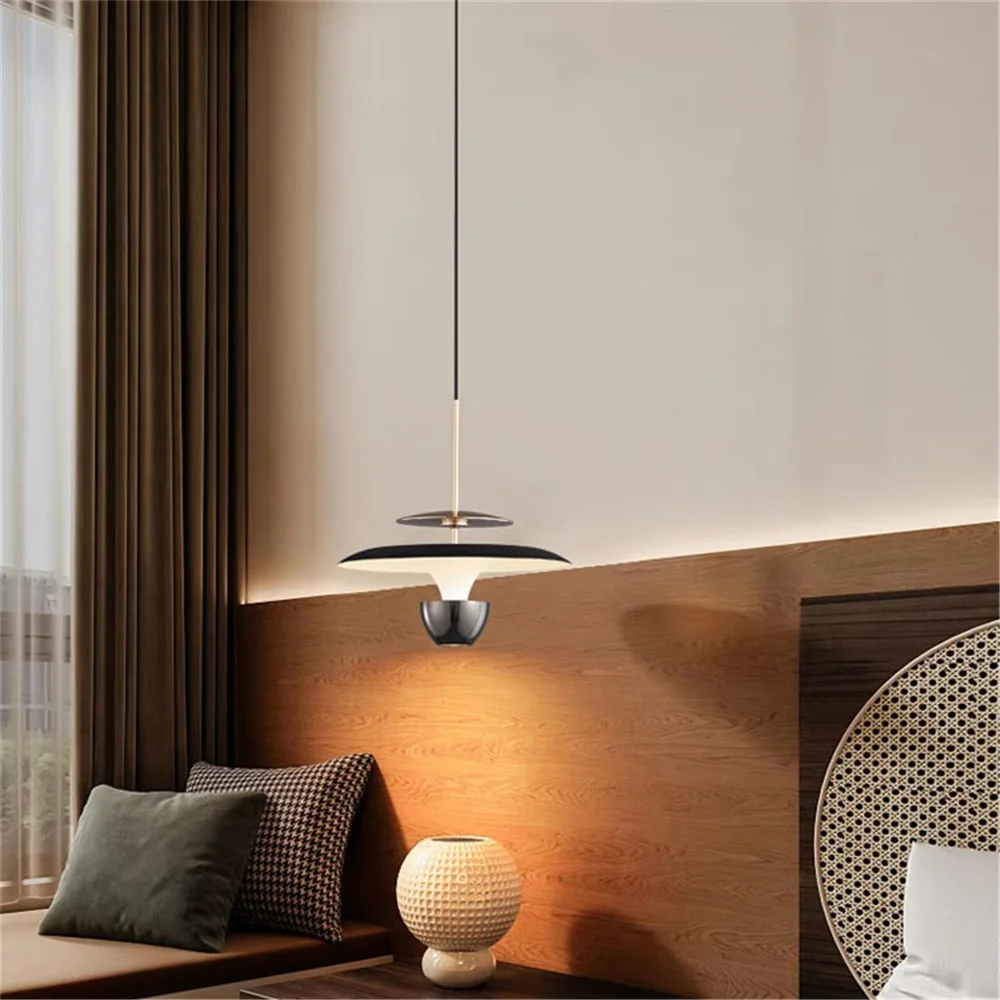 Nordic Modern Design Ufo Metal Led Pendant Lights Kitchen Dining Table Villa Loft Cafe Bar Art Decor