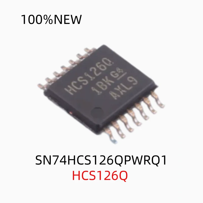 (10Pcs) 100% New Sn74Hcs126Qpwrq1 Hcs126Q Tssop-14 Features Three-State Output and Schmitt Trigger Input Buffer Chip Ic