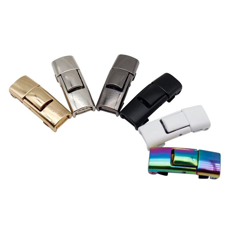 A Pair Of 6-color Metal Lace Buckles 10.5mm*27.5mm Multi-color Lace Buckles Manual DIY Custom Shoe Accessories Fast Shipping