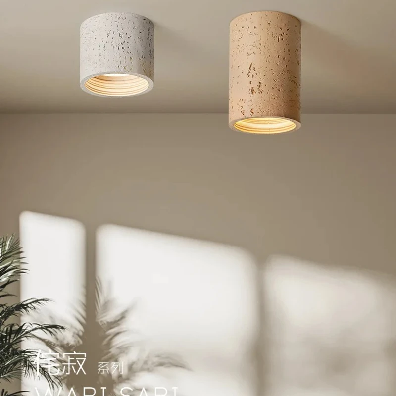 

Retro Wabi-sabi LED Resin Ceiling Lamp Multi Scene Downlight for Living Room Bedroom Hallway Entrance