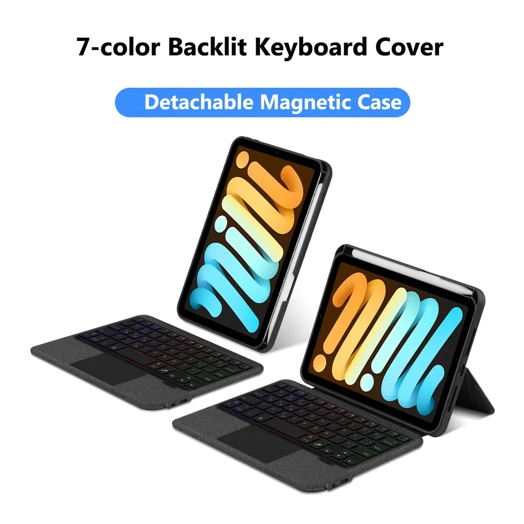 Backlit Touchpad Case for IPad Mini 2024 Mini 7 8.3