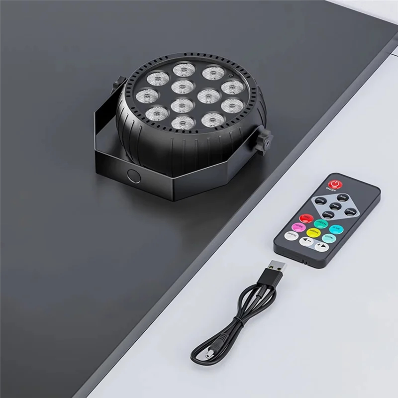 Strobe Light Christmas, Strobe Lights Remote Control RGB 10W Wireless LED Strobe Light For Stage Dance Wedding-ABGL