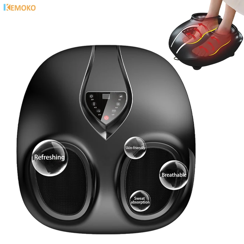 Electric Foot Massager Vibrator Shiatsu Heating Therapy Hot Compression Knead Roller Muscle Relaxation Pain Relief Feett Massage