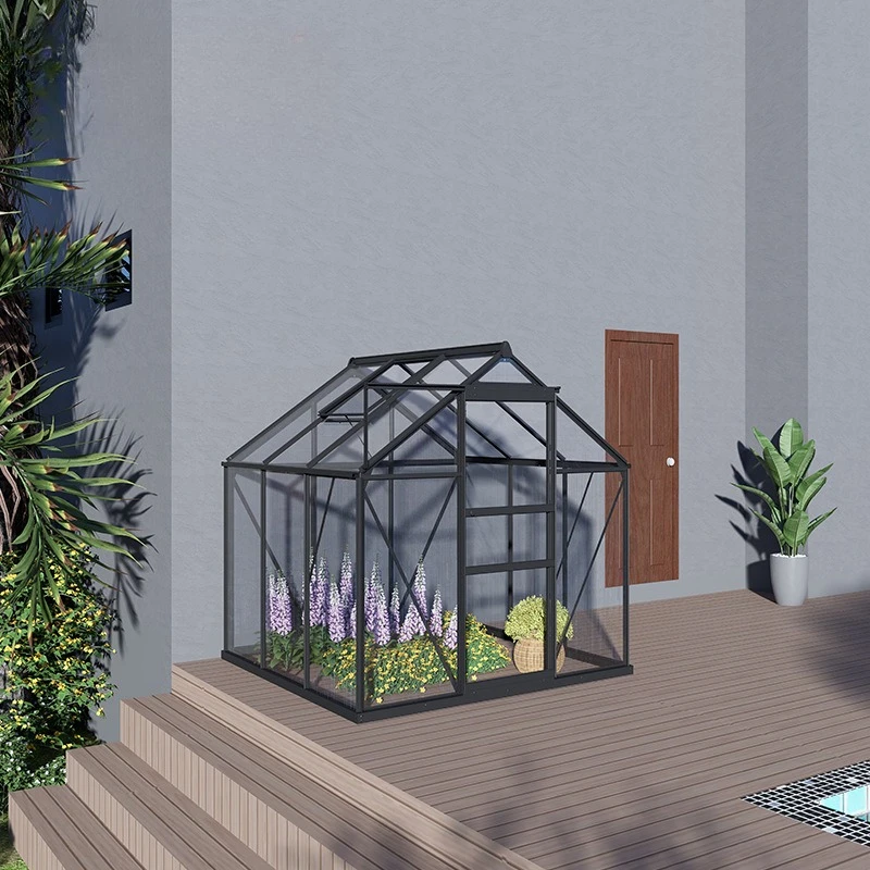 2025 الدفيئات الزراعية المتعددة المعدنية في الهواء الطلق الرش الري البيت الأخضر البلاستيك البولي كربونات الدفيئة