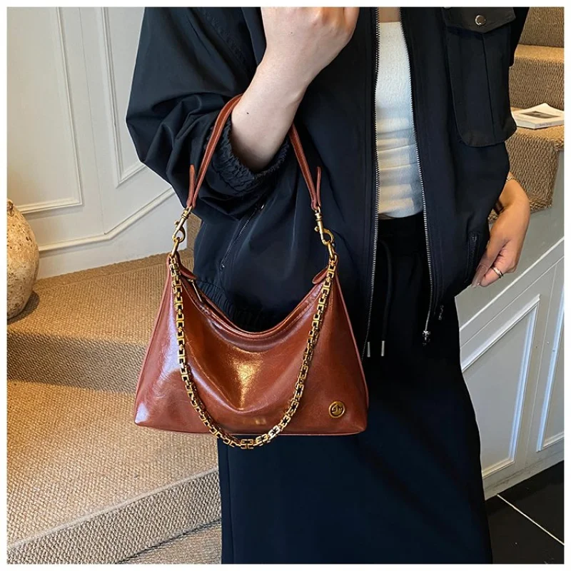 

Women's Handbag Crafted From Sheepskin Leather Featuring Compact Casual Vilnius Vintage Spacious Soft Modern Look​