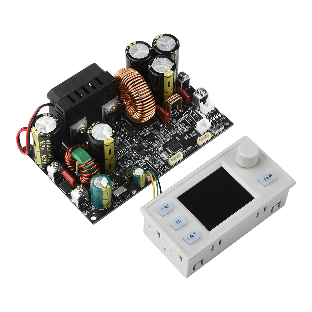 

Обновление 125 В, 22 А, 2000 Вт, стабилизированный источник питания с ЧПУ, понижающий преобразователь CC CV, понижающий модуль постоянного напряжения и тока