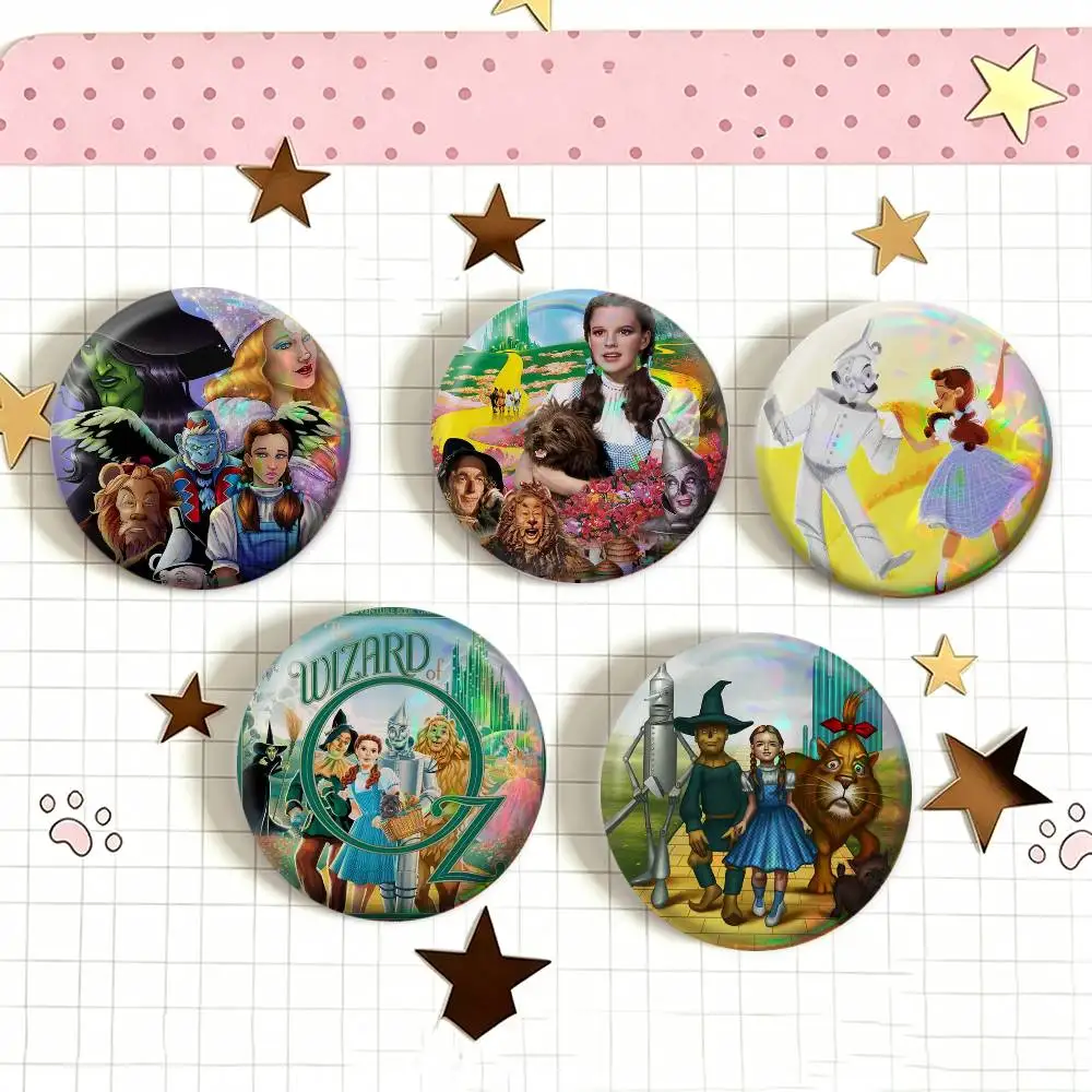 The Wonderful Wizard of Oz   Laser Badge Applicable For Backpack Clothes Hats Decor Creative Accessories