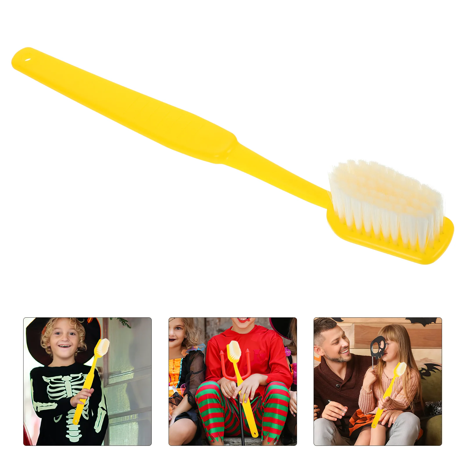 Brosse à Dents de Grande Forme, Accessoires de Photo de ixAmusants, Noir, Décor Énorme, Fournitures de Farces, Accessoires de Cosplay, Jouets d'Ornement, Nouveauté, 1 Pièce