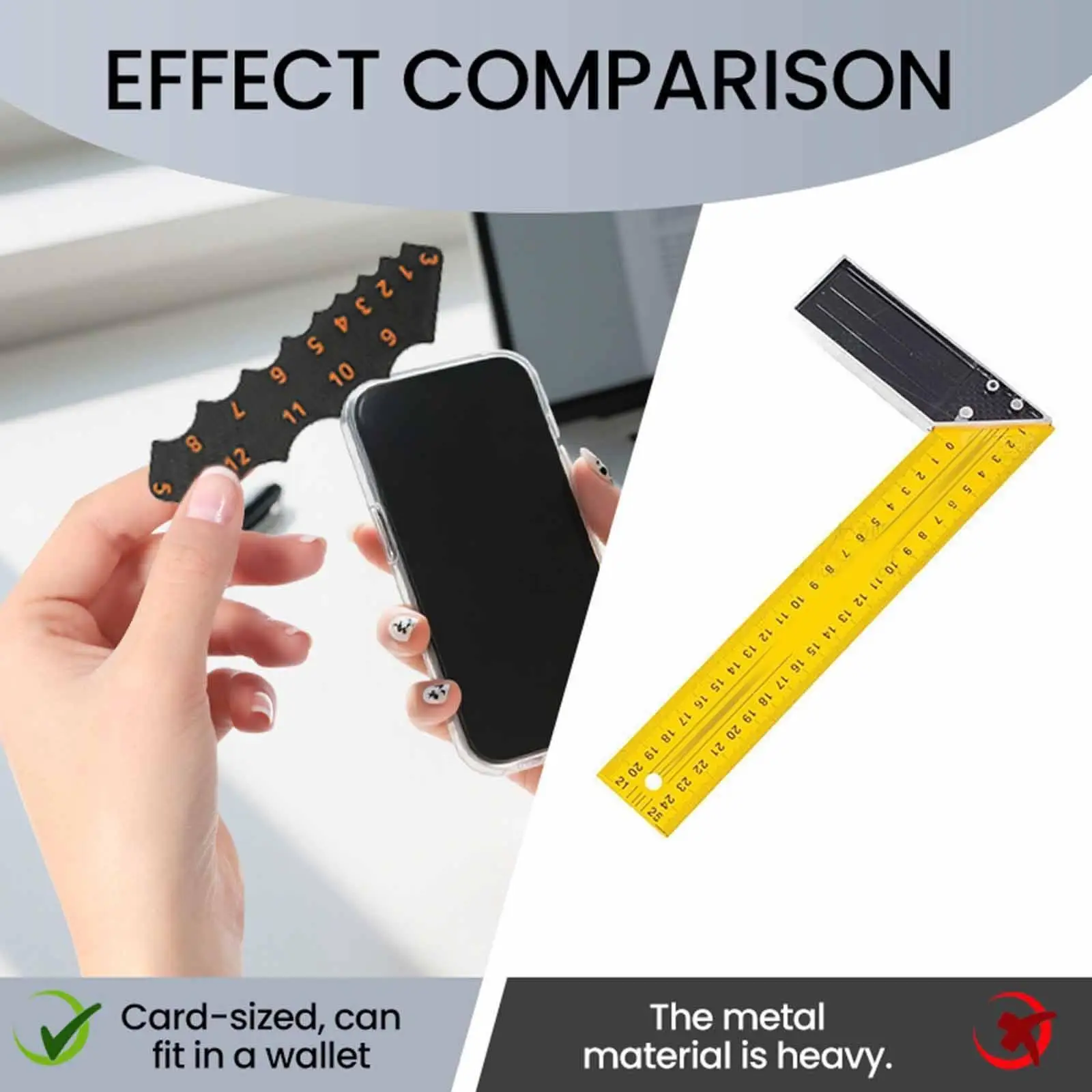 

Round Corner Stitching Ruler Stencil for Home Carpentry Machine Installation