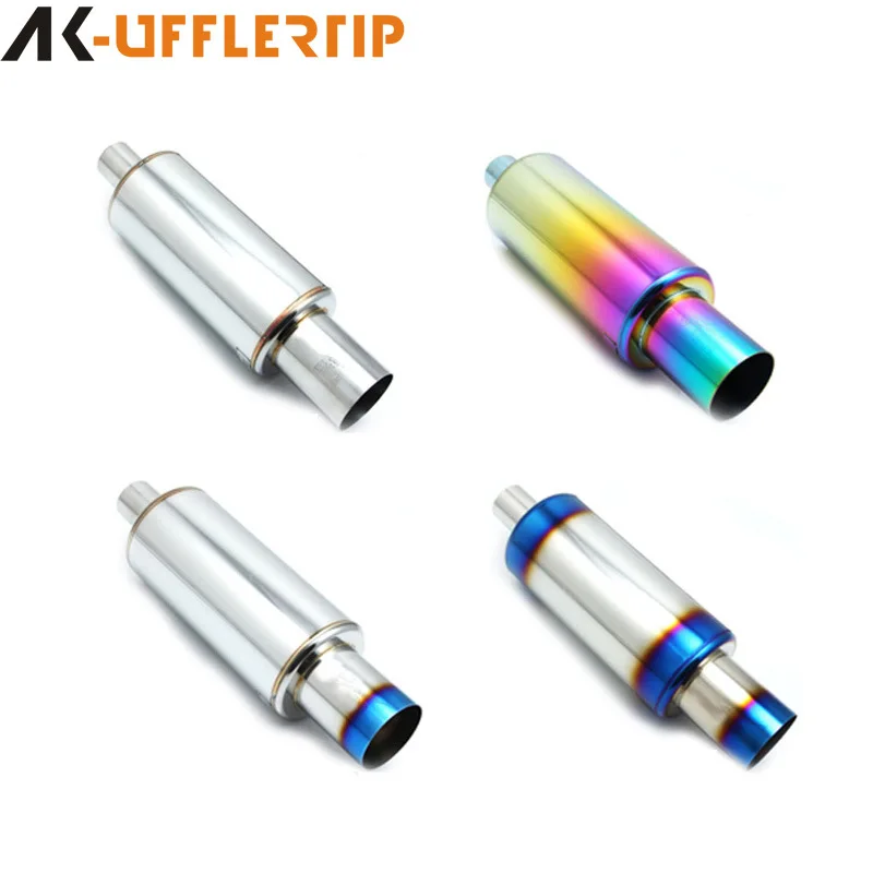 

Suitable for Customized car universal size straight drum modified exhaust pipe sports car sound drum stainless steel rear straig