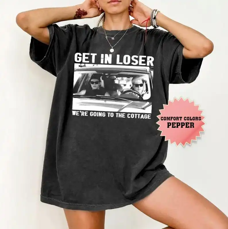 Camiseta Comfort Colors de la serie televisiva Get In Loser We're Going To The Cottage, camiseta de Hudson Williams y Connor Storrie, camiseta vintage de la serie de televisión