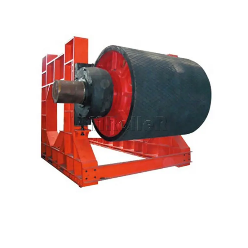 Drawing Conveyor Belt Drive Pulley Steel Roller Pulley