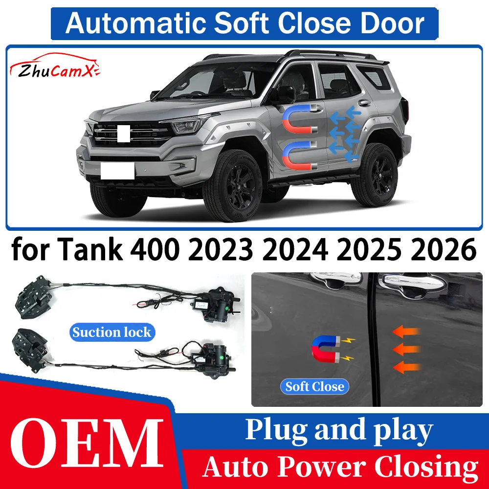 for Tank 400 2023 2024 2025 2026 OEM Car Automatic Soft Close Door Electric Suction Kit Auto Power Closing System Plug＆play