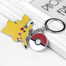 Anime Pokemon Keychain Cute Pikachu Metal Keychain Pendant Gift For Fans Unisex Jewelry