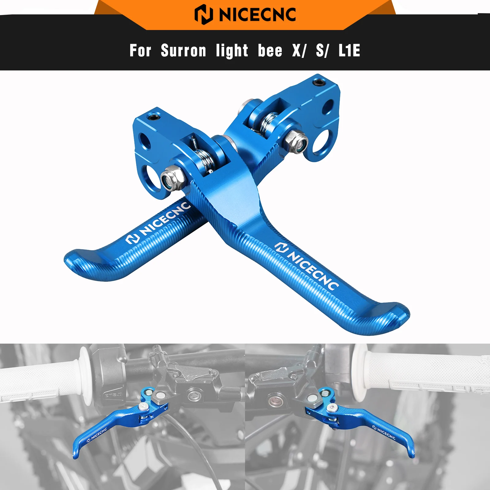 

NICECNC Folding Front Rear Brake Levers For Surron light bee X light bee S light bee L1E Segway X160 Segway X260 Sur-ron Parts