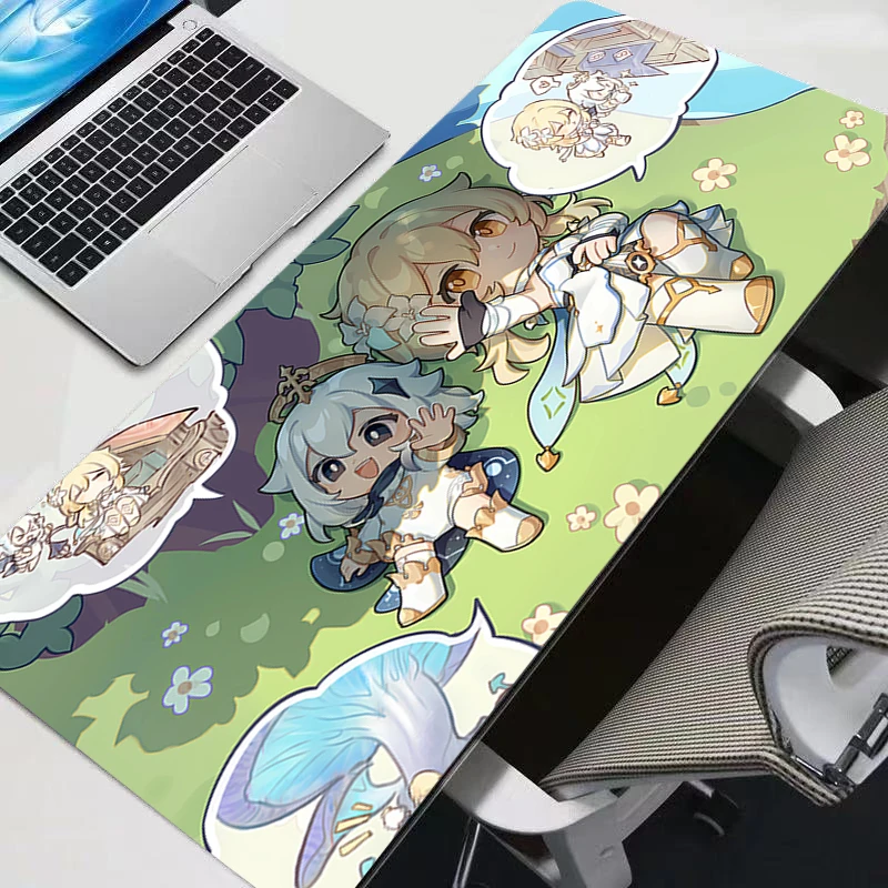 

Mouse Pad Gaming Accessories Gabinete HD Print G-genshin Impact Gamer PC Computer Desk Mat Non Slip Keyboard Pad Tablet Mousepad