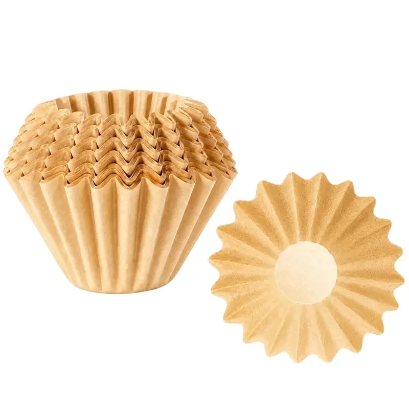 B23B 200 Count Natural Wood Pulp Bowl-Shaped Coffee Filters - Disposable Pour-Over Coffee Filters For Home And Café Brewing
