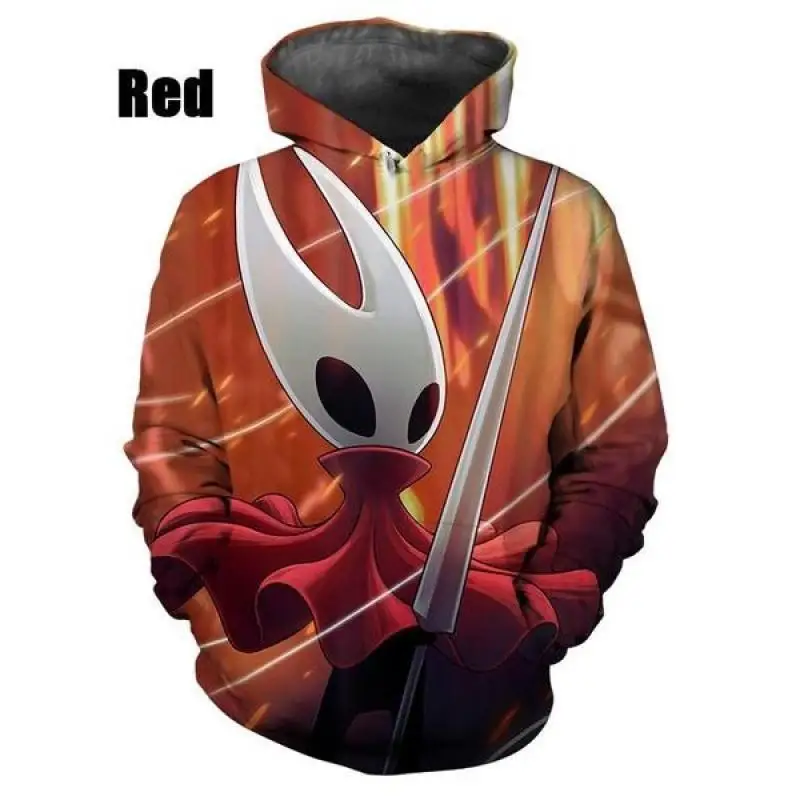 Hollow Knight Hoodie For Men Women Fashion 3D Casual Pullovers Sweatshirts Streetwear Long Sleeve Plus Size Mens Hoodies